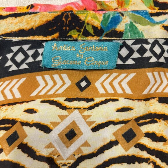 Glam Kimono, Tiger print w/ floral accents. One Size. EUC. - Picture 5 of 12